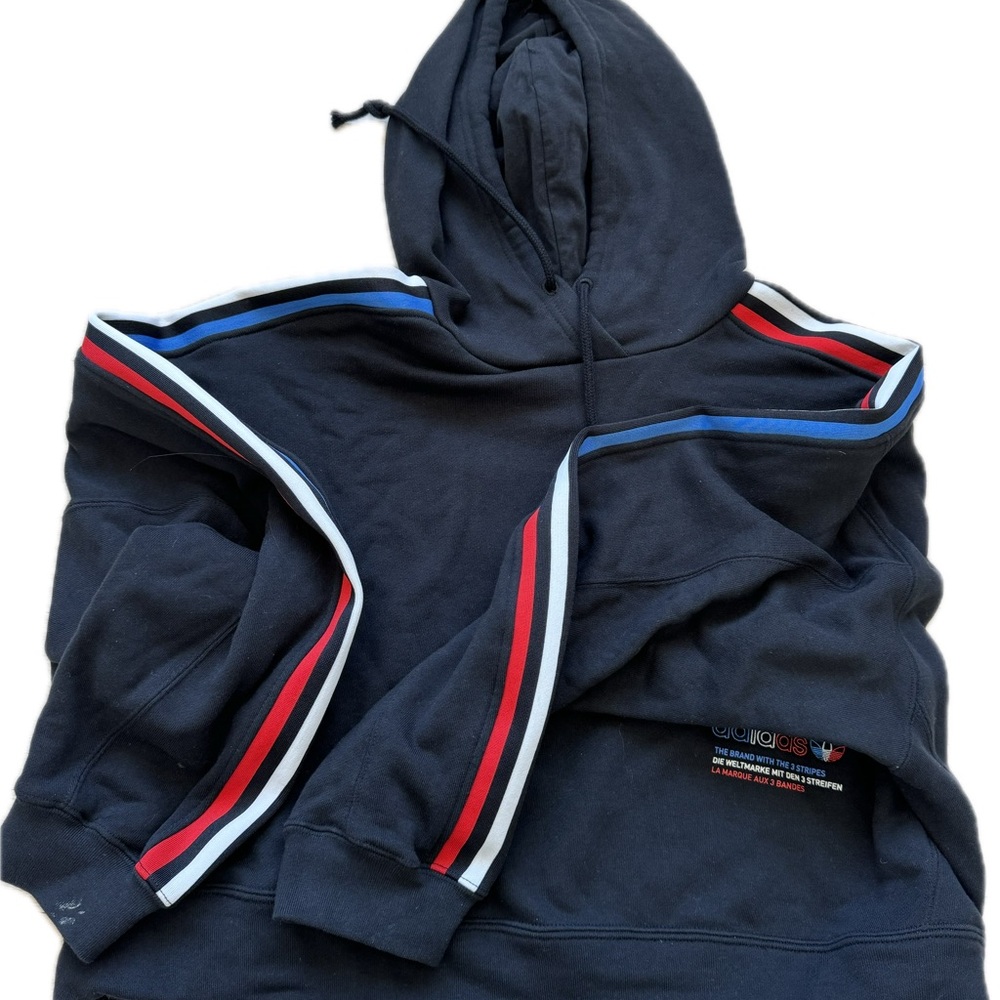 Adidas “The Brand With 3 Stripes” M cropped hoodie!